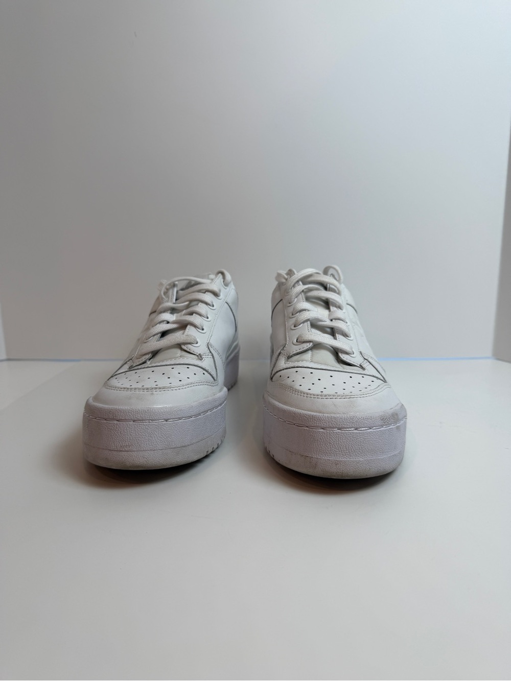 Adidas Forum Low Triple White Womens Size 9 Chunky - Picture 9 of 11